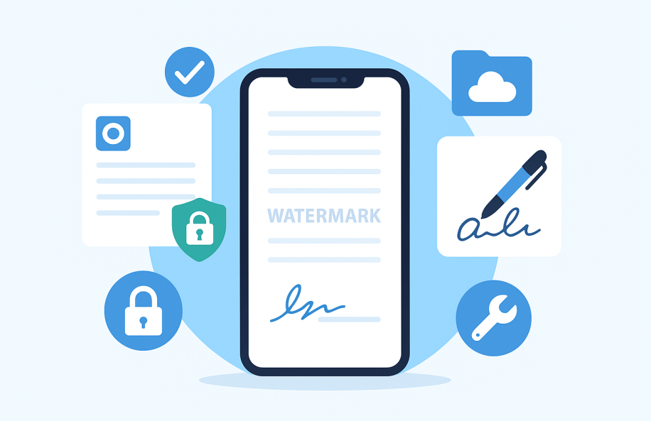 CamScanner Features for Business: Watermark, E-Signature & Encryption