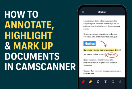How to Annotate, Highlight & Mark Up Documents in CamScanner (Complete Guide)