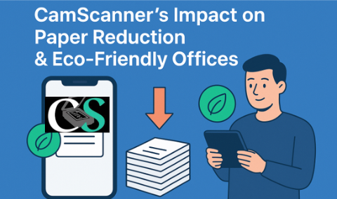 CamScanner’s Impact on Paper Reduction & Eco-Friendly Offices
