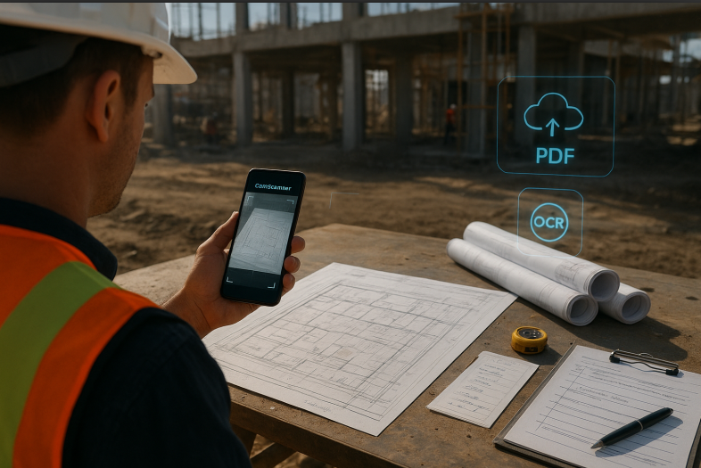 How Real Estate Builders Use CamScanner for Site Inspections: Scanning Blueprints, Reports, and On-Site Notes